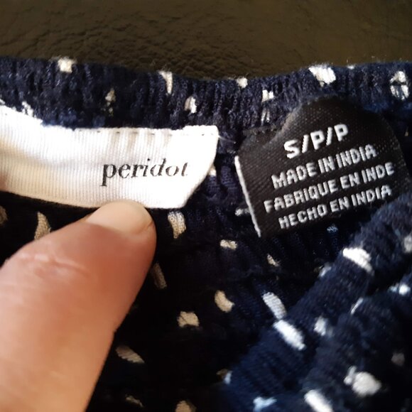 Navy Polka Dot Women's Top - Picture 5 of 5